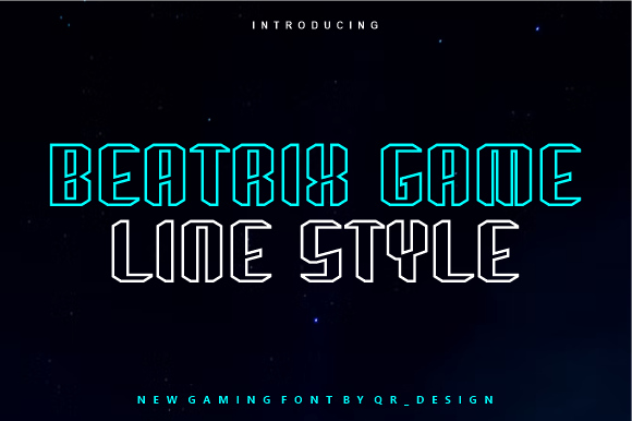 Beatrix Game Typeface for Bold Web Design