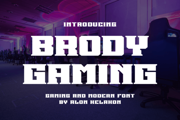 Brody Gaming: Bold Serif Font for Designers