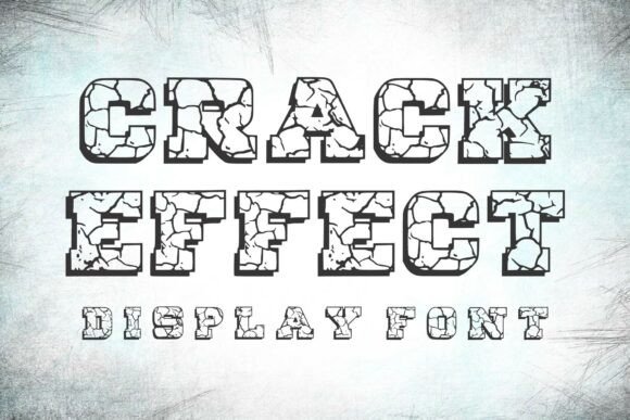 Crack Effect: A Distressed Display Font for Bold Campaigns