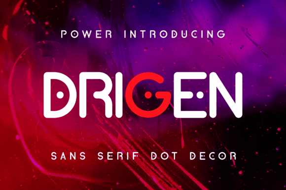 Drigen: A Futuristic Sans Serif Font for Web Design
