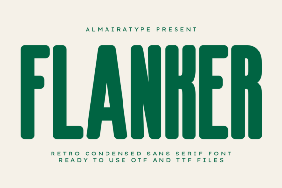 Flanker Font: Bold Retro Condensed Type for Modern Campaigns