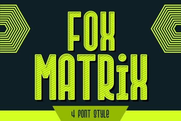 Fox Matrix: A Futuristic Display Font for Makers