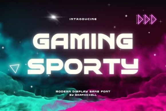 Gaming Sporty: A Bold Display Font for Dynamic Brands