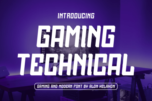 Gaming Technical Font for Bold Web Headlines