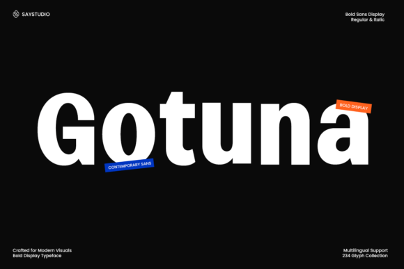 Gotuna: The Bold Typeface for High-Impact Campaigns