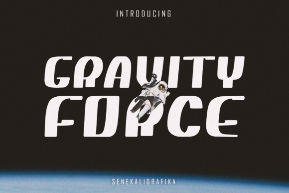 Gravity Force: A Futuristic Display Font for Modern Editors