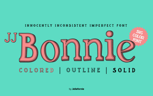 JJ Bonnie: The Hand-Drawn Color Font for Bold Campaigns