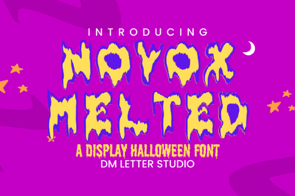 Novox Melted: The Bold Dripping Typeface for Makers