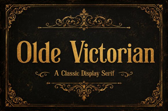 Olde Victorian Typeface for Editorial Design