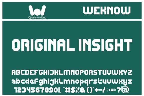 Original Insight: A Modern Display Font for Business
