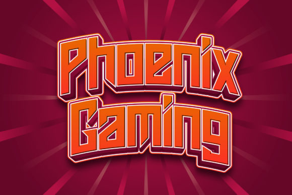 Phoenix Gaming: A Bold Futuristic Typeface for Makers