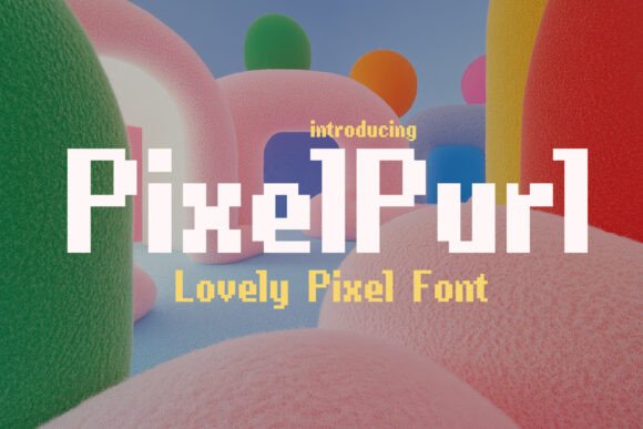 Pixel Purl: A Bold Display Font for Your Brand