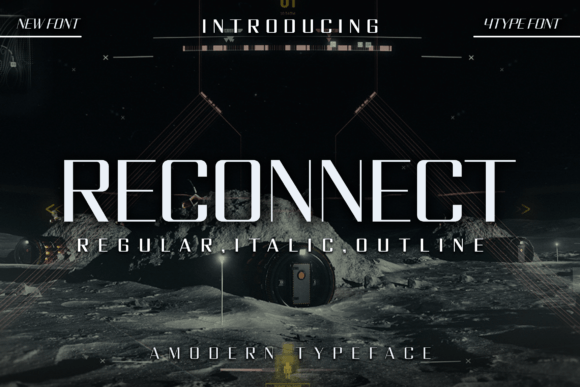Reconnect Font: A Futuristic Typeface for Modern Brands