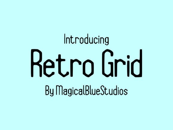 Retro Grid: A Bold Typeface for Editorial Design