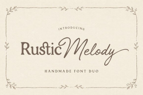 Rustic Melody: A Serif Font Duo for Editorial Design