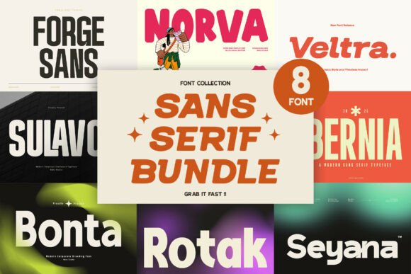 Sans Serif Bundle Collection for Modern Brand Identity