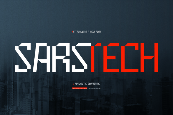 Sarstech: The Futuristic Font for Tech Branding