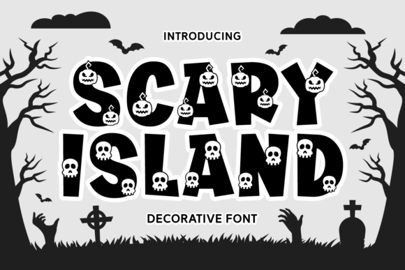 Scary Island: A Bold Decorative Font for Halloween Design
