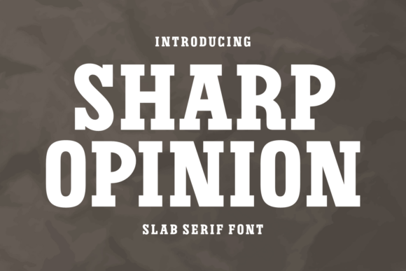 Sharp Opinion Typeface for Bold Branding