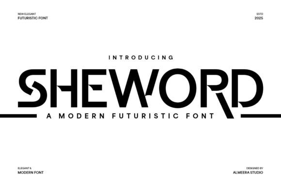 Sheword: A Futuristic Typeface for Modern Web Design