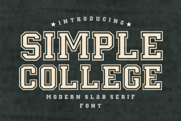 Simple College Typeface for Bold Branding