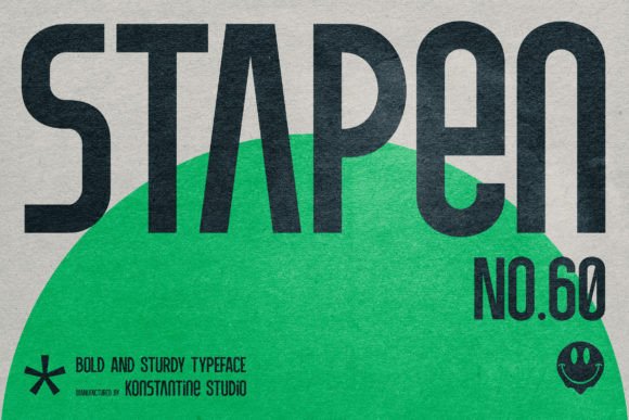 Stapen: A Futuristic Sans Serif Font for Digital Design