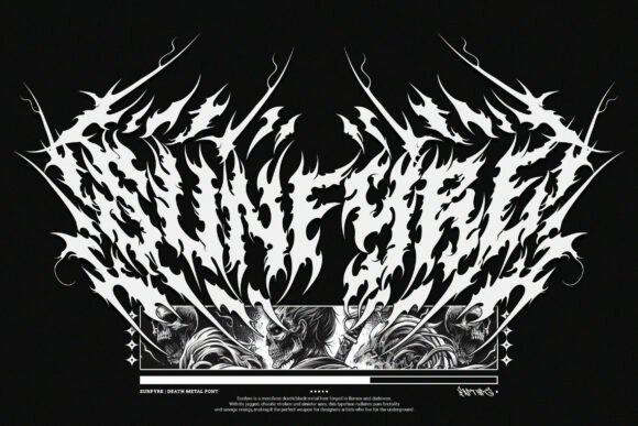 Sunfyre Black Metal Font for Extreme Branding