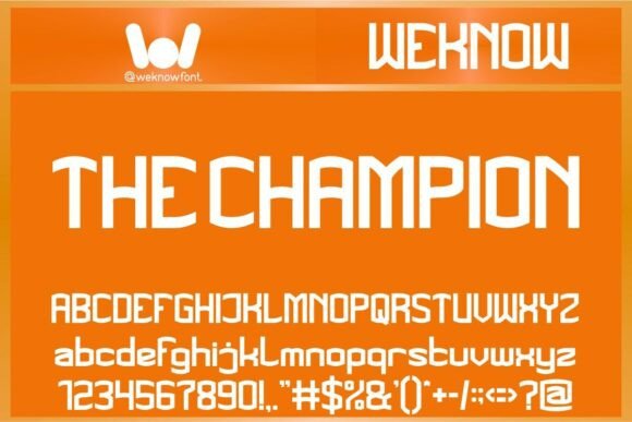 The Champion: A Geometric Sans Serif Typeface for Modern Editorial Design
