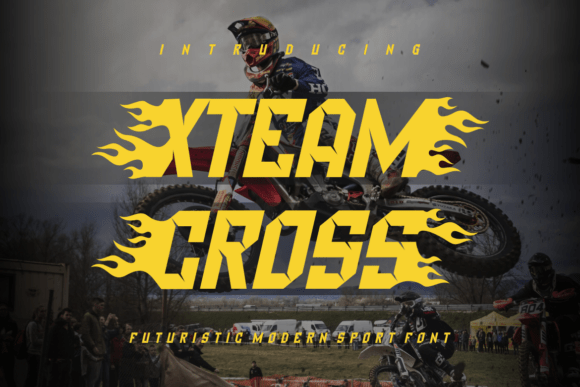XTeam Cross: The High-Energy Font for Extreme Campaigns