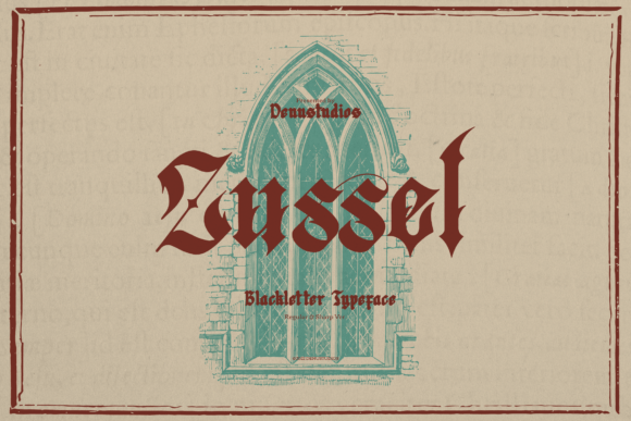 Zussel: A Bold Blackletter Typeface for Modern Brands